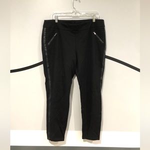 XL New Directions black stretch straight dress pants